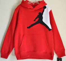 Air Jordan Hoodie Black And Red Nike Air Jordan Logo Boys Kids Hoodie Pullover Sweater Red Size Large 12 13 Pullover Sweaters Red Sweaters Kids Hoodie
