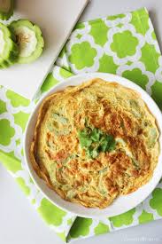 Makes A Tender Fluffy And Flavourful Bitter Gourd Omelette That 39 S Lightly Flavoured With Pinches Of Everyday Spices Like Bitter Gourd Cooking Recipes Food