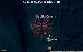 Nach ersten berichten hatte das erdbeben die stärke 4,4 auf der nach oben offenen richterskala. Leichtes Erdbeben Der Starke 4 6 Vor Wenigen Minuten Gemeldet Nordwestlich Von Sola Torba Vanuatu Volcanodiscovery