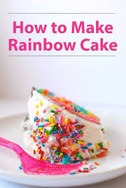 If You Ve Ever Wanted To Make A Rainbow Cake Here S How We Topped This One With A Fluffy Cloud Like Vanilla Frost Savoury Cake Pumpkin Cake Rainbow Desserts
