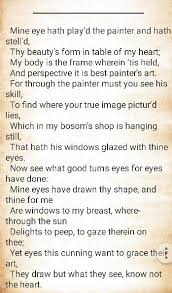 Sonnet 24 When The Poet Writes Of Finding Where Your True Image Pictured Lies He Focuses On A Meaning Of T Shakespeare Sonnets Sonnets Classic Literature