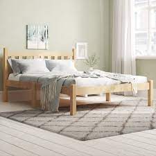 Bed frame with classic wooden slats mattress foundation. Brambly Cottage Bed Frame Reviews Wayfair Co Uk