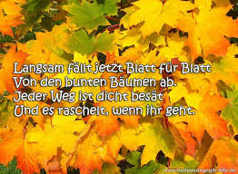 Herbstgedicht Blatterfall Herbst Spruch Herbst Herbstanfang
