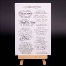 Stamp beautiful designs, heartfelt quotes and funny phrases on scrapbooks, handmade cards and more. Rubber Silicone Clear Stamps For Scrapbooking Tampons Transparents Seal Background Stamp Card Making Diy English Greetings Word Buy At The Price Of 4 40 In Aliexpress Com Imall Com