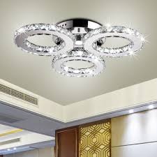 Order online or reserve and collect at your local store. Circular Ring Led Ceiling Flush Mount Modern Fashion Clear Crystal Indoor Lighting Fixture Takeluckhome Com