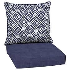 Style Selections 2 Piece Tilda Trellis Deep Seat Patio Chair Cushion Lowes Com In 2020 Patio Chair Cushions Patio Furniture Cushions Deep Seating