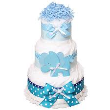 Lil Elephant Diaper Cake Elephant Diaper Cakes Diaper Cake Blue Diaper Cake