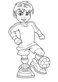 A Cute Boy On Complete Soccer Jersey Coloring Page Download Print Online Coloring Pages For Football Coloring Pages Coloring Pages For Boys Coloring Pages