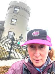 Me and my hat went for a run at the Blue Hills observation tower.