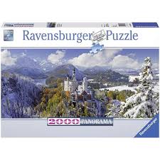 500 piece wooden jigsaw puzzle neuschwanstein castle in the winter large puzzle game for adults and teenagers. Ravensburger Neuschwanstein Castle 2000 Piecepanorama Xxl Puzzle Buy Online At The Nile