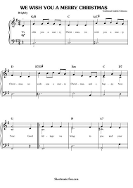 We wish you a merry christmas piano sheet music. We Wish You A Merry Christmas Sheet Music Christmas Sheet Music Christmas Piano Sheet Music Sheet Music