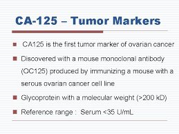 The ca125 test is a blood test used around the world, including in the uk, to help identify ovarian cancer in women who are already presenting with symptoms. Ovarian Cancer Tumour Markers Brig Dilshad Ahmed Khan