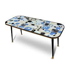Coffee table in iron and brass with marble top, 1950s. Mid Century Coffee Tables For Sale Elephant Monkey