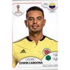 Career stats (appearances, goals, cards) and transfer history. Sticker Edwin Cardona From Colombia Panini World Cup Russia