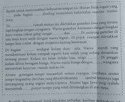 Latihan melengkapi dan menelaah deskripsi objek tentang rumah makan nyampleng. Jawaban Rumah Makan Nyampleng Masnurul