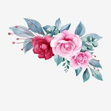 Burgundy And Navy Watercolor Flowers Bouquet For Wedding Or Greeting Card Composition Png And Psd In 2020 Watercolor Flowers Floral Poster Flower Bouquet Png