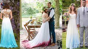 Weitere ideen zu kleider, hochzeit, hochzeitskleid. Dieser Trend Fur Hochzeitskleider Hat Sich Durchgesetzt Ombre Bzw Dip Dye Looks Von Einem Hauch Von Farbe Bis Hin Zum Regen Hochzeitskleid Kleider Hochzeit