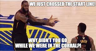10 Running Memes To Help Us Laugh At Ourselves Karate Kid Meme Lebron James Meme James Meme