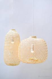 flexible bamboo pendant light fish trap ceiling lamp asian bohemian woven bamboo hanging lamp boho chinese lantern wabisabi light pl05 in 2021 bamboo pendant light bamboo lamp pendant light