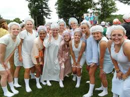 Volleyball Tournament Old Ladies Shower Caps Old Lady Pajamas Pajamas Women Young Life Camp Old Women