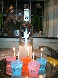 Uv Cake Vodka With Uv Cupcake Shot Glasses Complete With Birthday Candle Holders Cake Vodka Birthday Cake Vodka Birthday Candle Holder
