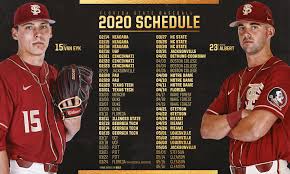 2020 Fsu Baseball Schedule Announced Fsusports