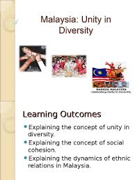 We are united because of our ancestors have taught us. Chapter 1 Malaysia In Diversity Malaysia Ethnic Groups