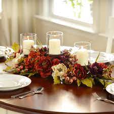 Help Your Friends And Family Complete Their Table Decor With A Peony Candle Cente Floral Candle Centerpieces Dining Room Table Centerpieces Candle Centerpieces