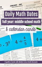 Daily Math Dates Full Year Bundle For Middle School Math Video Video Middle School Math Daily Math Mathematical Expression