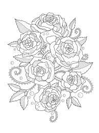 960x562 rose coloring pages free roses coloring pages for adults to print. Roses Coloring Book For Adults Vector Stock Vector Illustration Of Color Drawing 82927983