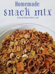 Homemade Chex Mix Recipe Recipe Homemade Snack Mix Homemade Snacks Chex Mix Recipes