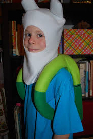 Adventure Time Finn Costume Backpack Functional With Zipper Opening Hat Adventure Time Costume Adventure Time Adventure Time Backpack