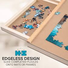 Enjoy sitting in your patio, garden or lawn with these removable top table. 27x35 Smooth Plateau Work Surface Reinforced Hardwood Construction Premium Wooden Jigsaw Puzzle Table With 6 Magnetic Removable Storage Sorting Drawers Skymall 1500 Piece Puzzle Board Toys Games Puzzles Rayvoltbike Com