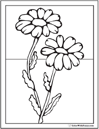 Possibly the most easily identifiable flower on the planet, we've reached the classic daisy. Daisy Coloring Pages 15 Customizable Pdfs