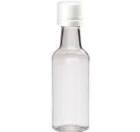50 ml Clear PET Plastic Mini Liquor Bottles (White Tamper-Evident Cap) -  71000
