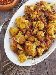 Pan Fried Cauliflower With Yogurt And Soy Sauce Ecurry The Recipe Blog Indian Food Recipes Vegetarian Food Indian Food Recipes