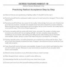 Coping Skills Training Copingskills Radical Acceptance Distress Tolerance Dialectical Behavior Therapy