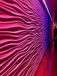 Tower 23 Jrdn Wavy Textured Wall With Led Lighting Textured Wall Restaurant Design Neon Signs