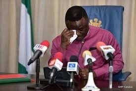The governor chose the occasion of a. Dr Frank Ayade Slaps The Brother Gov Ben Ayade
