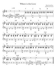 Where is the love, the love, the love? Where Is The Love Sheet Music For Piano Solo Musescore Com