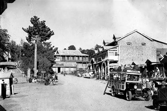 MallRoad Murree British India now Pakistan in 1920
