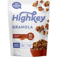 To make this healthy sugar free granola recipe crunchy, we used oats, nuts and seeds. Amazon Com Highkey Snacks Keto Granola Low Carb Cereal Snack No Sugar Added Breakfast Muesli Grain Gluten Free Food Almond Nut Healthy Paleo Diabetic Friendly Foods Cinnamon Almond
