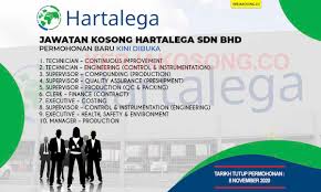Beribu kerja kosong terbaru dikemaskini setiap hari. Jawatan Kosong Di Hartalega Sdn Bhd