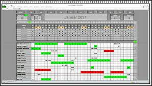 Dieser kalender ist für mitarbeiter der firma nirosta krefeld gedacht. Planungssoftware Excel App Urlaubsplan Dienstplan Schichtplan Personalplaner Ebay