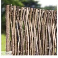 Haselnuss Flechtzaun Staketen Rustikal Naturzaun Flechtzaun Zaun