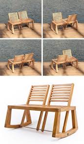 Double View Bench Flip The Seatback To Switch Directions Furniture Projects Diy Furniture Woodworking Projects