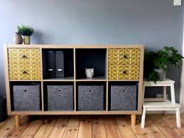 A Simple Hack Elevates This Office Sideboard Ikea Hackers Kallax Ikea Office Sideboard Ikea Hackers Living Room
