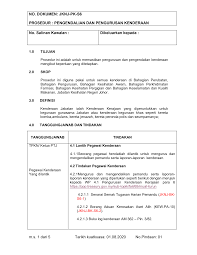 Catatan status aduan dalam tindakan (diisi oleh unit it). Http Jknj Moh Gov My Iso Prosedur 20kualiti 20gunasama Prosedur 20kualiti 20gunasama Jknj Pk S6 20pengendalian 20dan 20pengurusan 20kenderaan Pdf
