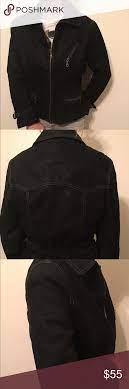 Black Leather Jacket Satin Inside Lining Black Leather Jacket Black Leather Leather Jacket