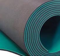 Green and Black Composite Rubber Sheet Rolls - Rubber Mat ...